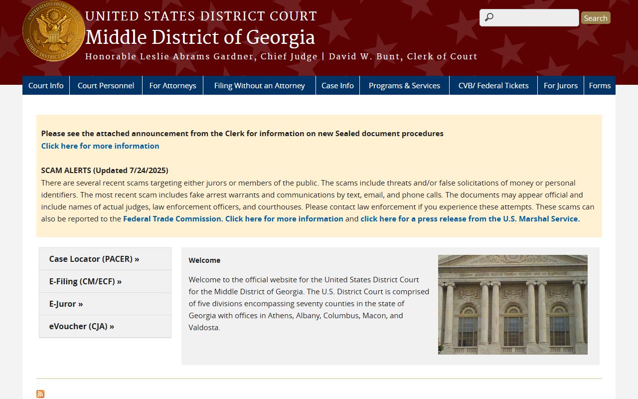 Thomas County criminal court records Middle District of Georgia source